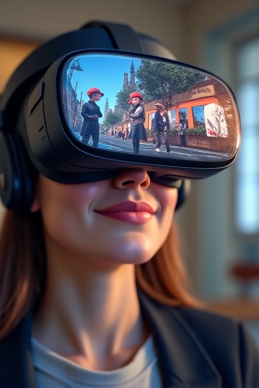Immersion VR apprentissage français avec pratique conversationnelle